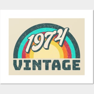 1974 vintage, 50th birthday, 1974, vintage, turning 50, awsome 50th, birthday gift, best year Posters and Art